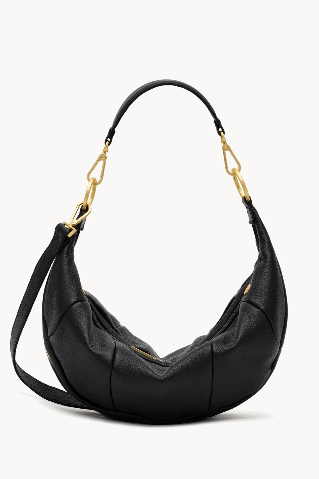 Black Brushed Gold Erica Handbag