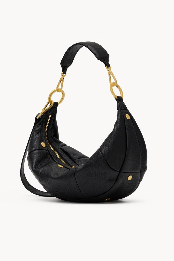 Black Brushed Gold Erica Handbag