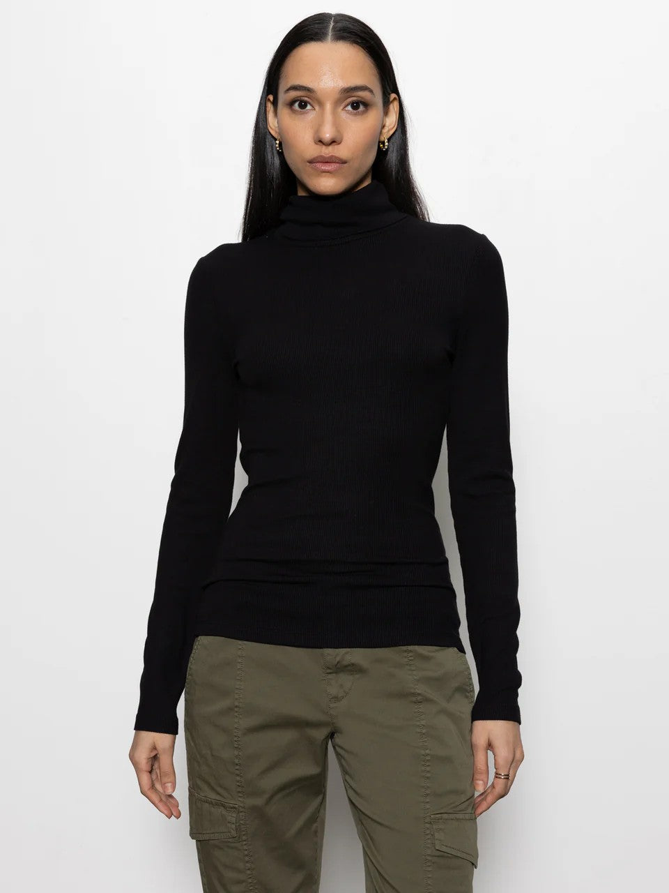 Black Essential Turtleneck