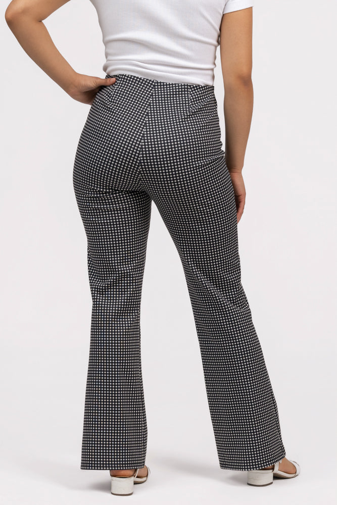 Black Gingham Auray Pant