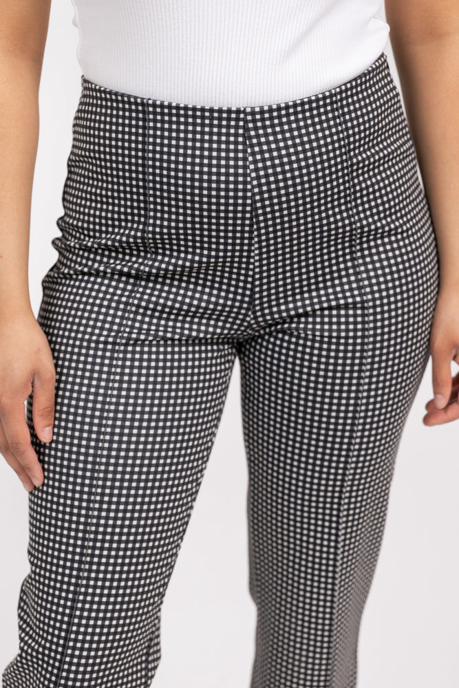 Black Gingham Auray Pant