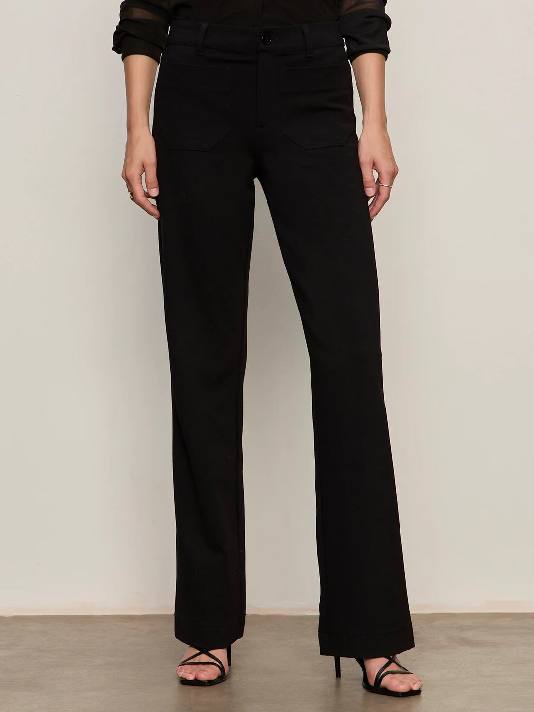 Black Marine Ponte Pant