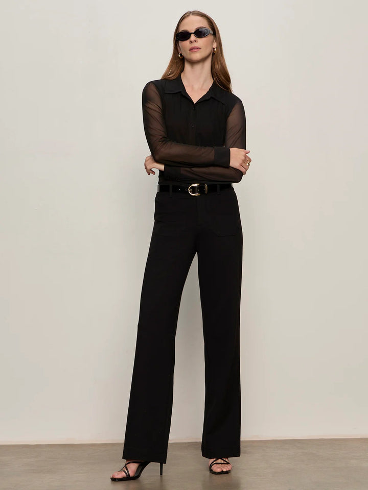 Black Marine Ponte Pant