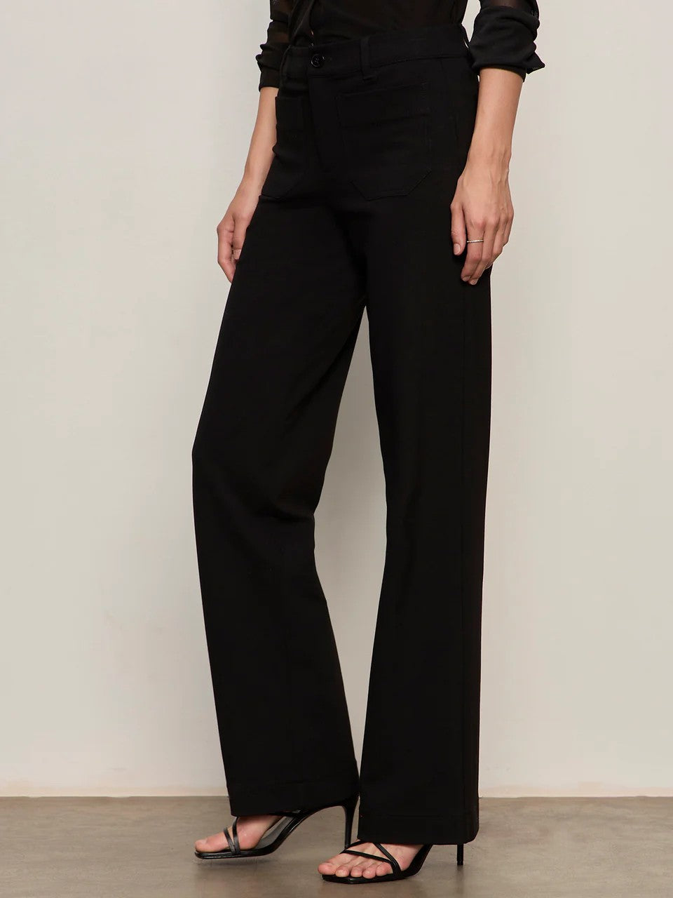 Black Marine Ponte Pant