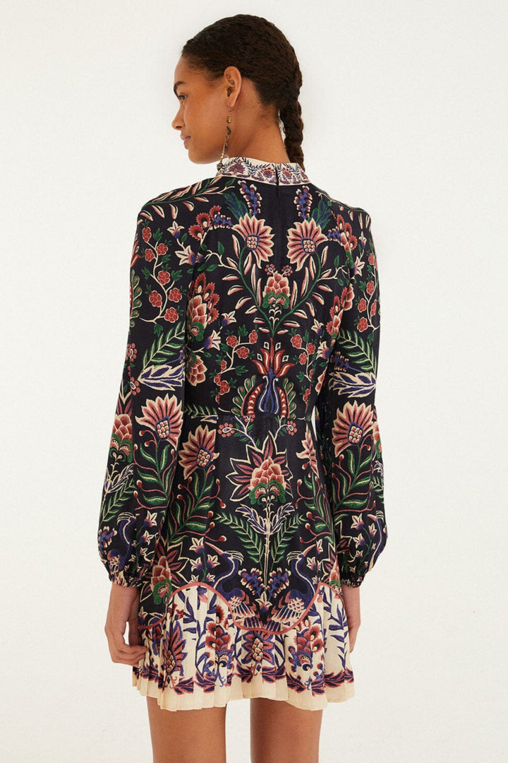 Black Marvelous Garden Mini Dress