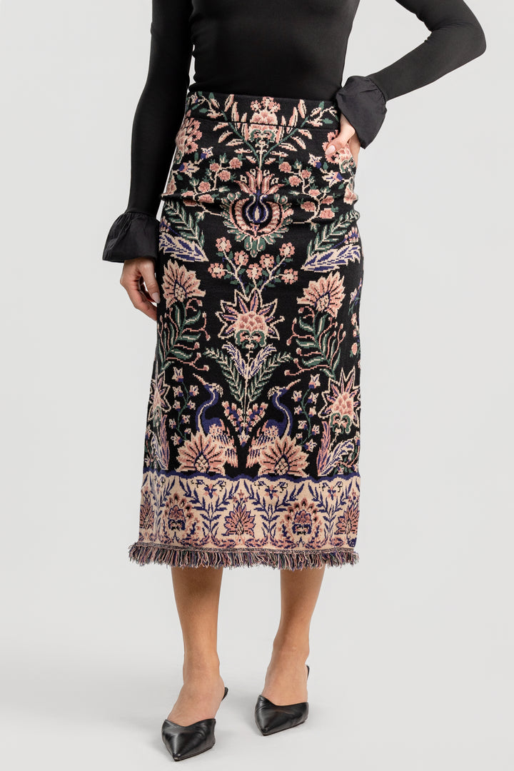 Black Marvelous Garden Skirt