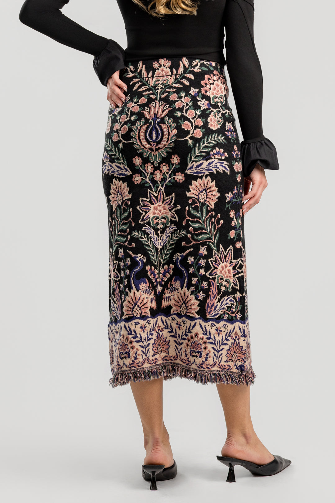 Black Marvelous Garden Skirt