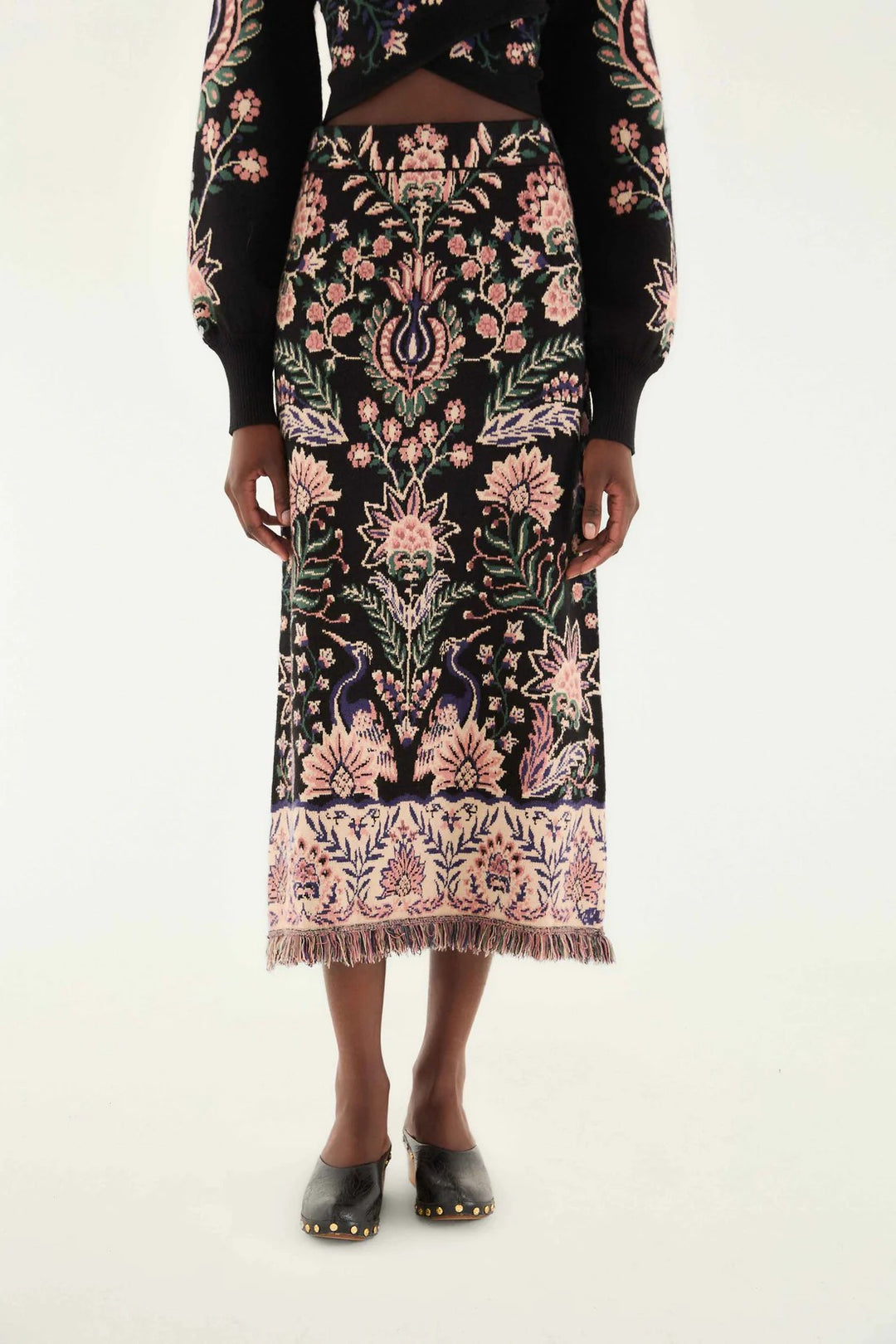 Black Marvelous Garden Skirt