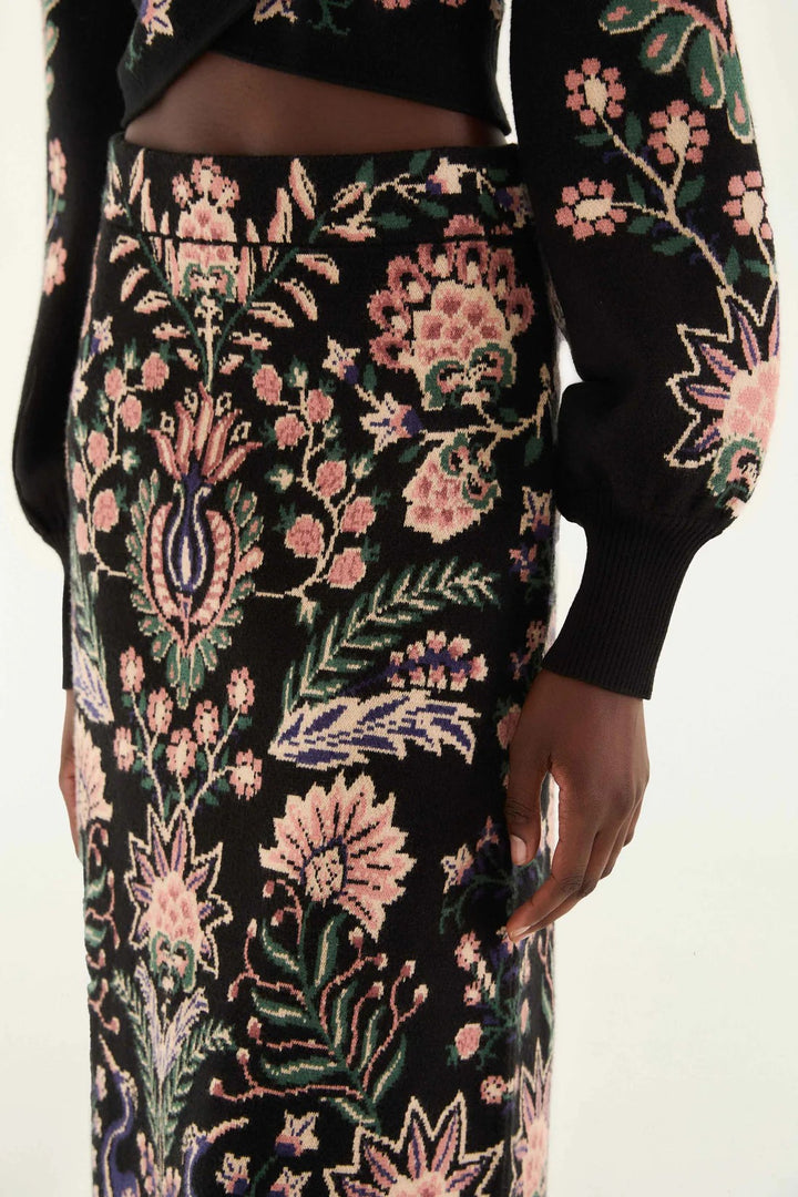 Black Marvelous Garden Skirt