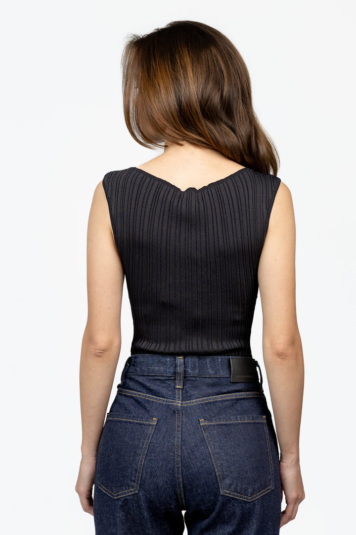 Black Reed Bodysuit