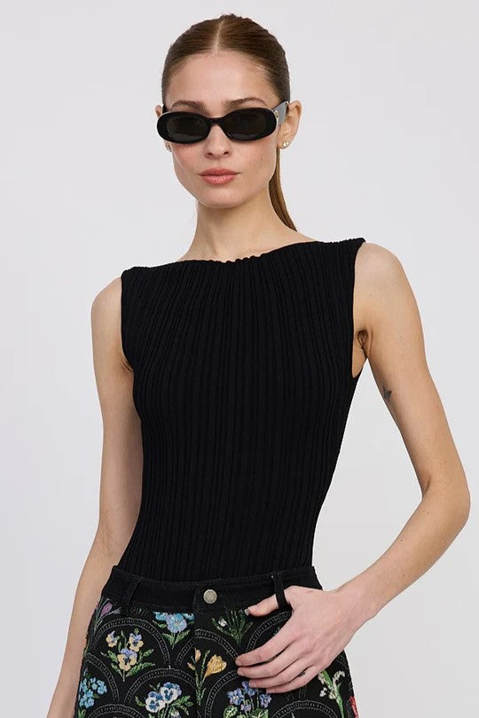 Black Reed Bodysuit