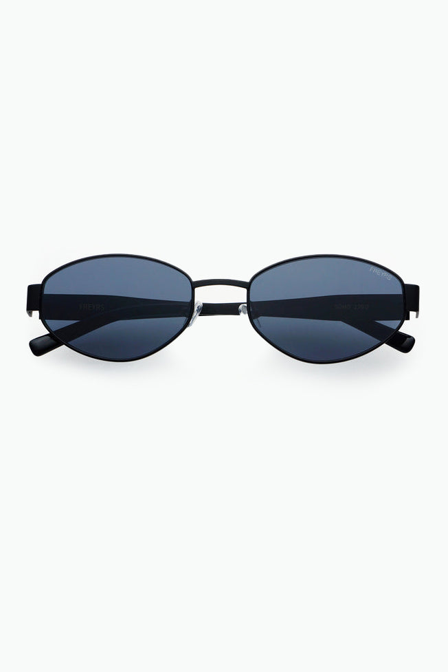Black Soho Oval Sunglasses