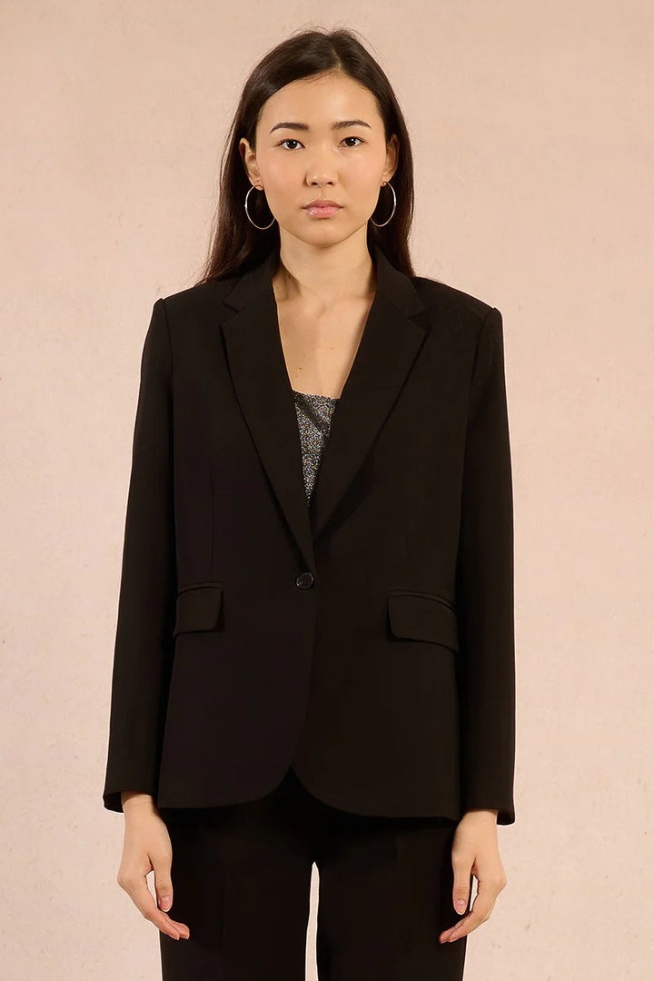 Black Woven Blazer