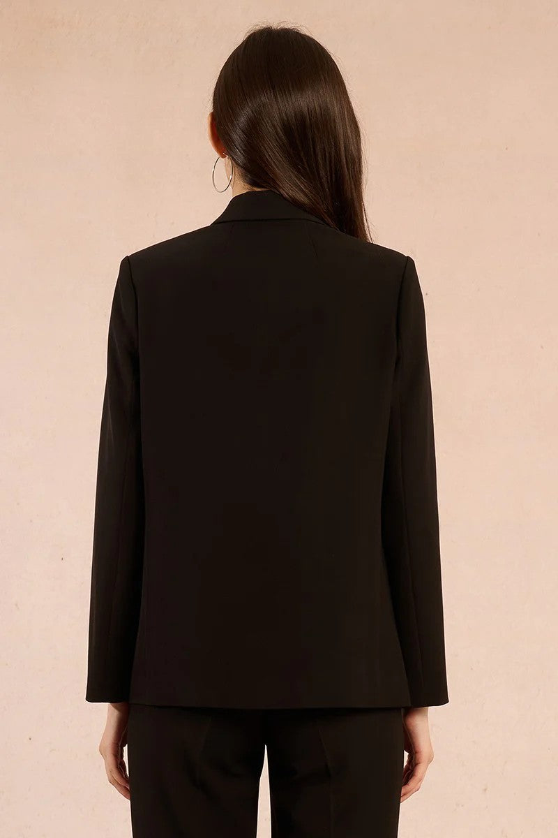Black Woven Blazer