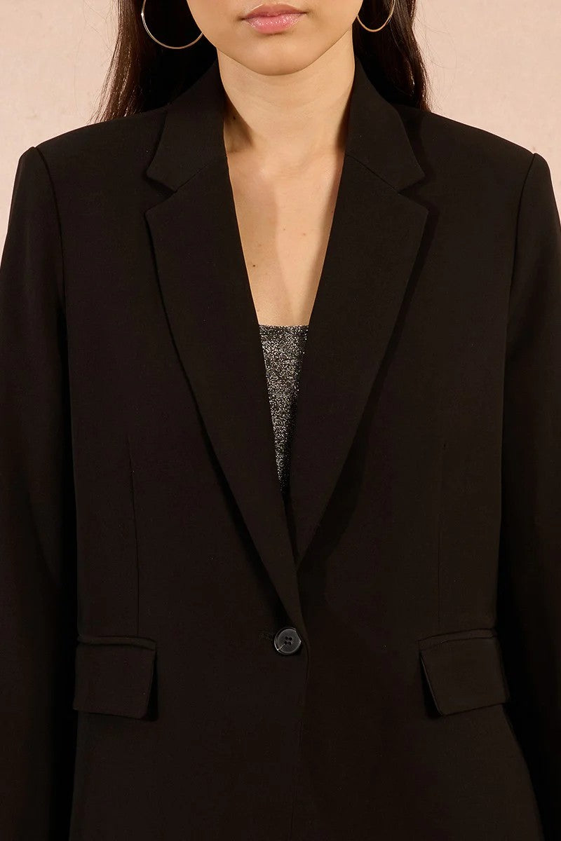 Black Woven Blazer