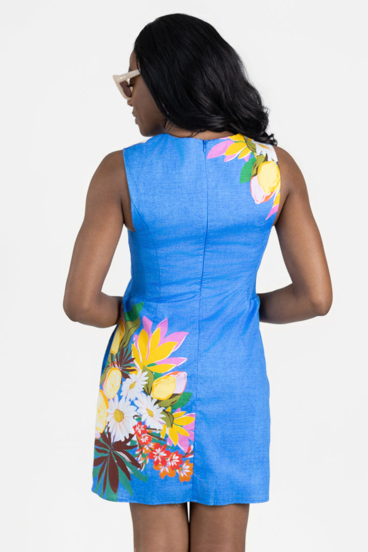 Blue Multi Janesta Dress