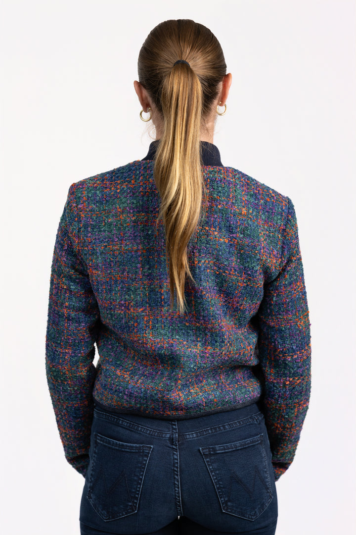 Navy Plaid Carlene Jacket