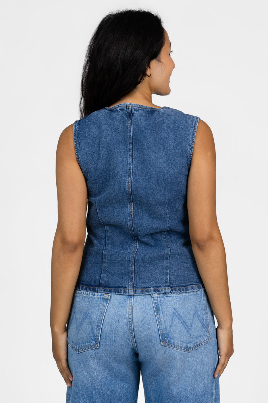 Blue Denim Vest