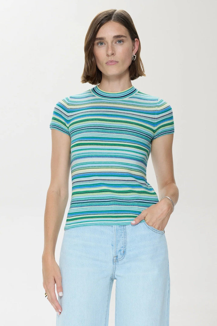 Blue Green Multi Selene Tee
