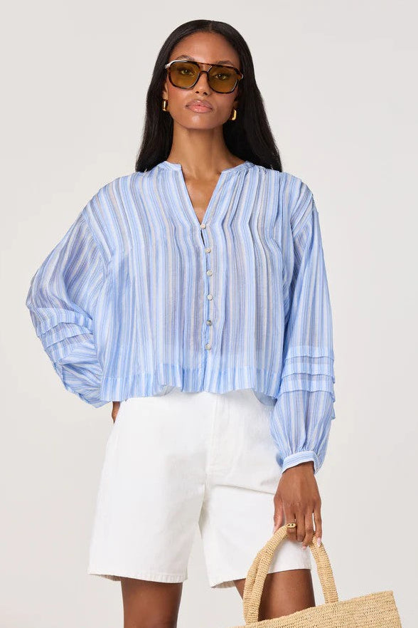 Blue Stripe Ericka Top