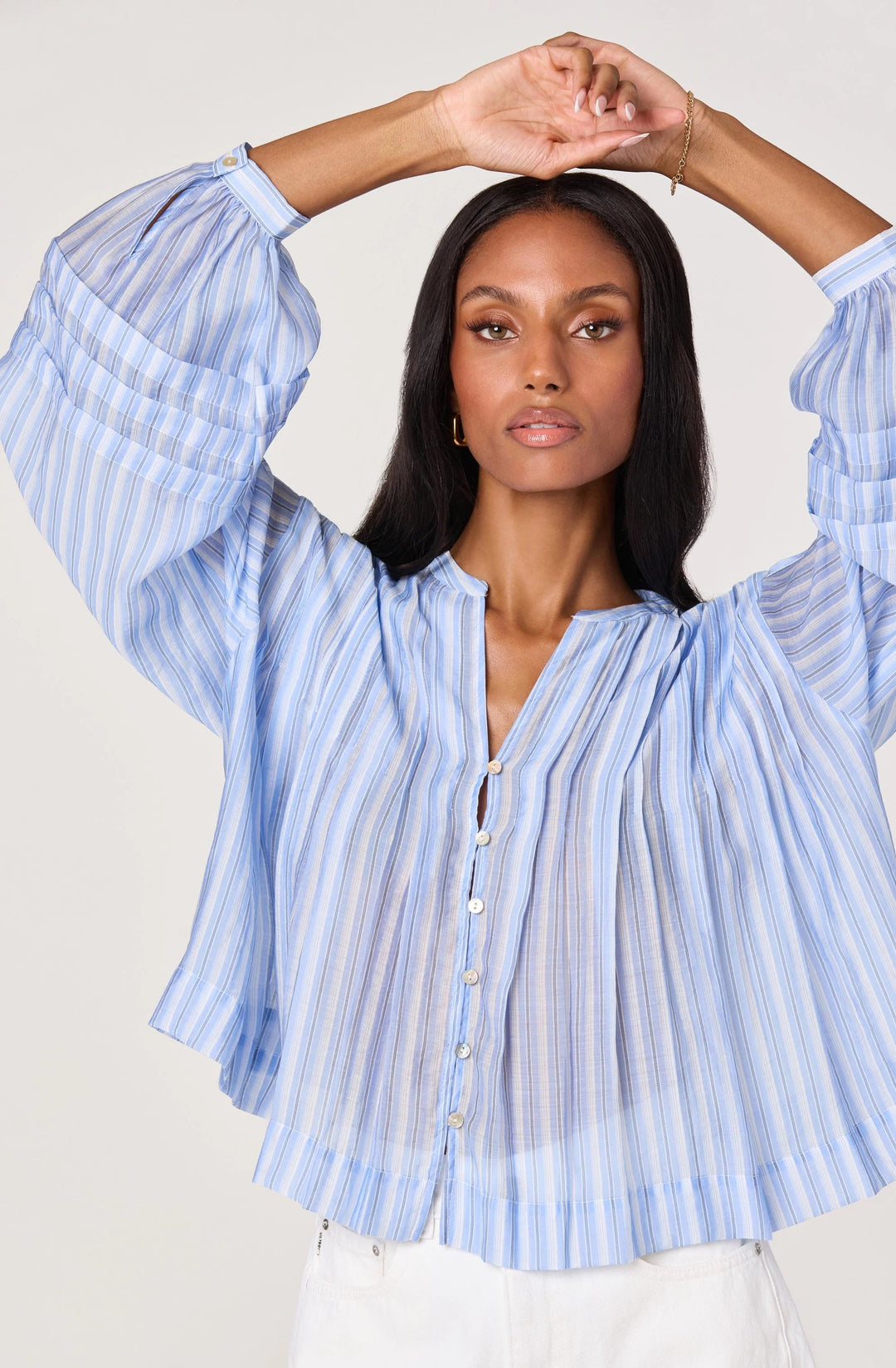 Blue Stripe Ericka Top