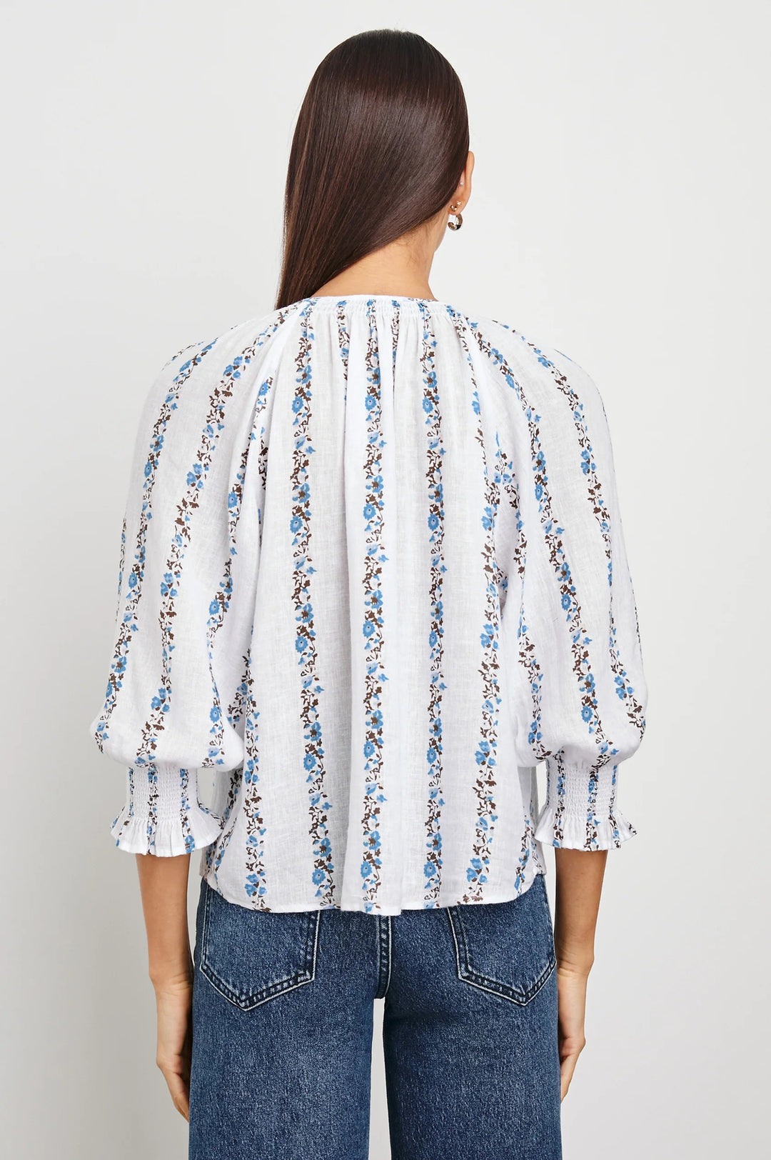 Bluebell Stripe Relaxed Fit Mariah Top