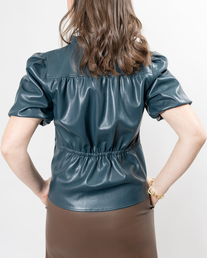 Bluestone Faux Leather Hunter Top