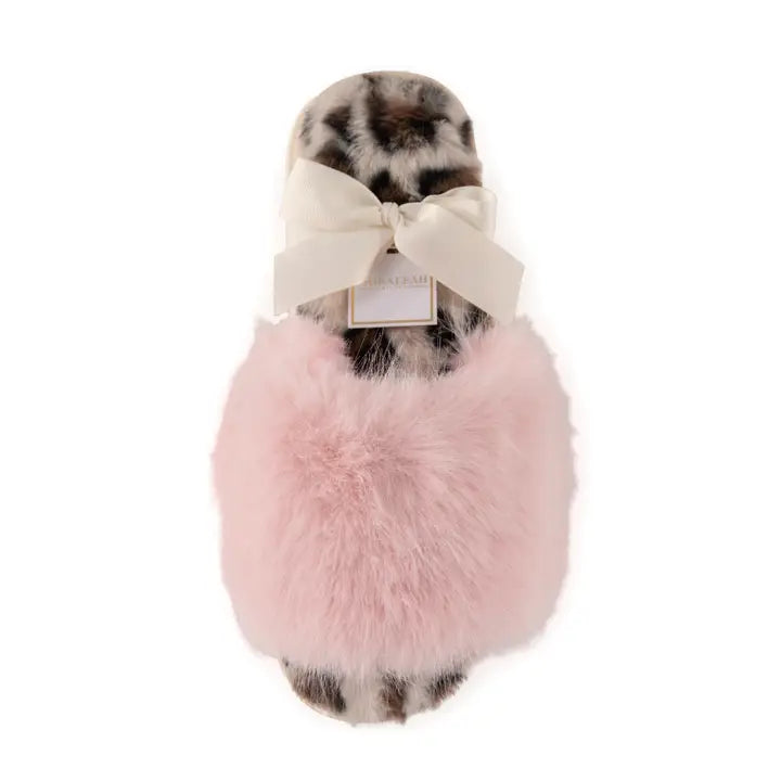 Blush And Animal Print Maude Slippers