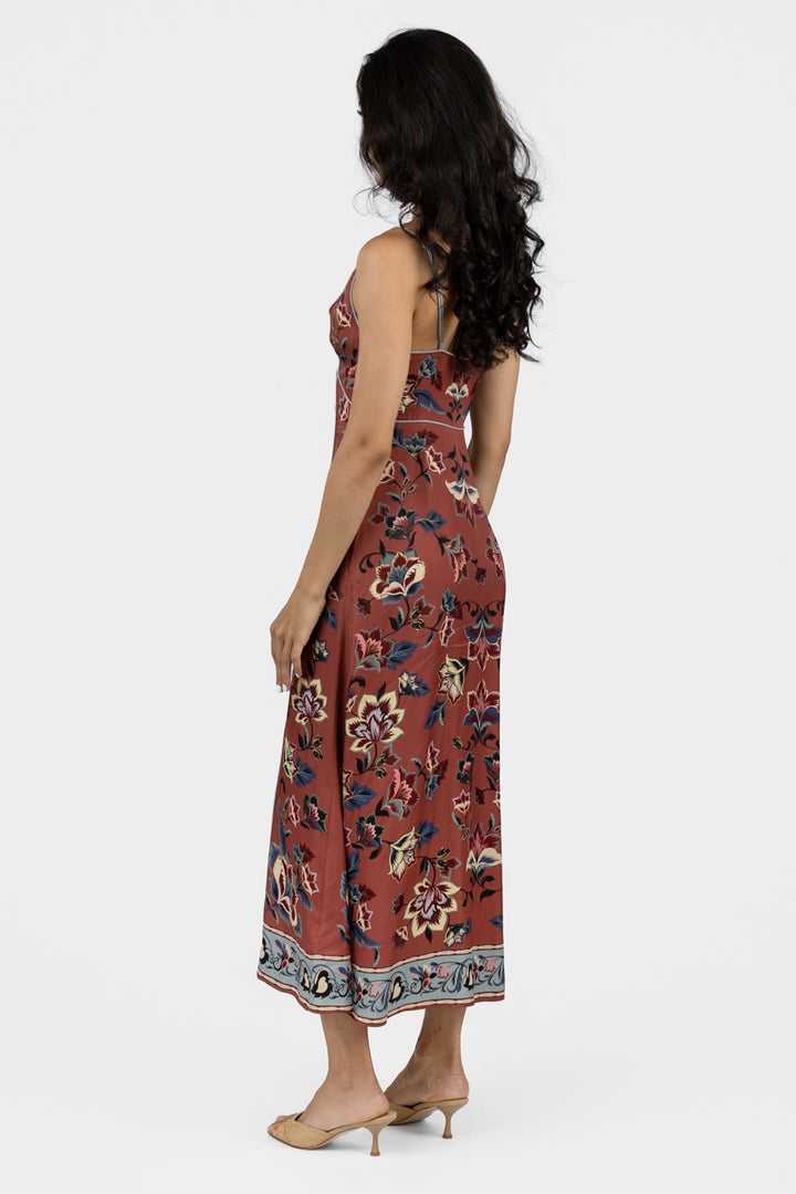 Blush Pink Floral Beauty Tapestry Dress