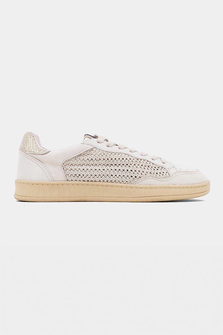 Bone Woven Roma Sneakers