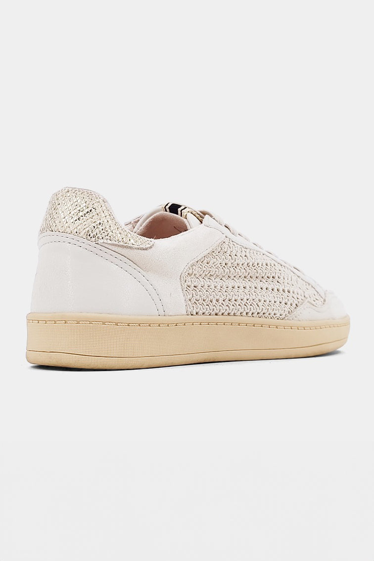 Bone Woven Roma Sneakers