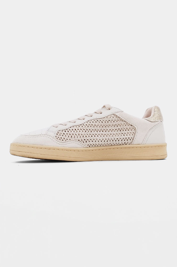 Bone Woven Roma Sneakers