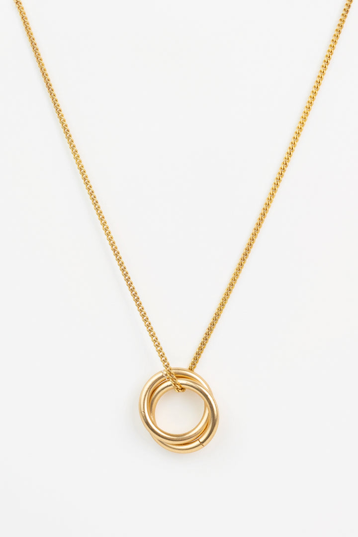 Brass Gold Echo Necklace