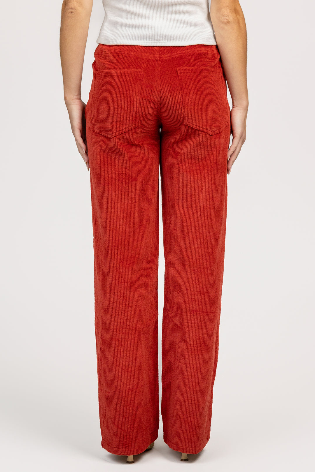 Brick Red Straight Leg Pant