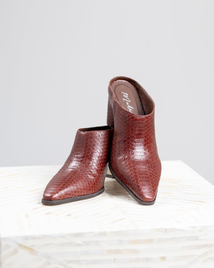 Brick Snake McCarthy Heeled Mule