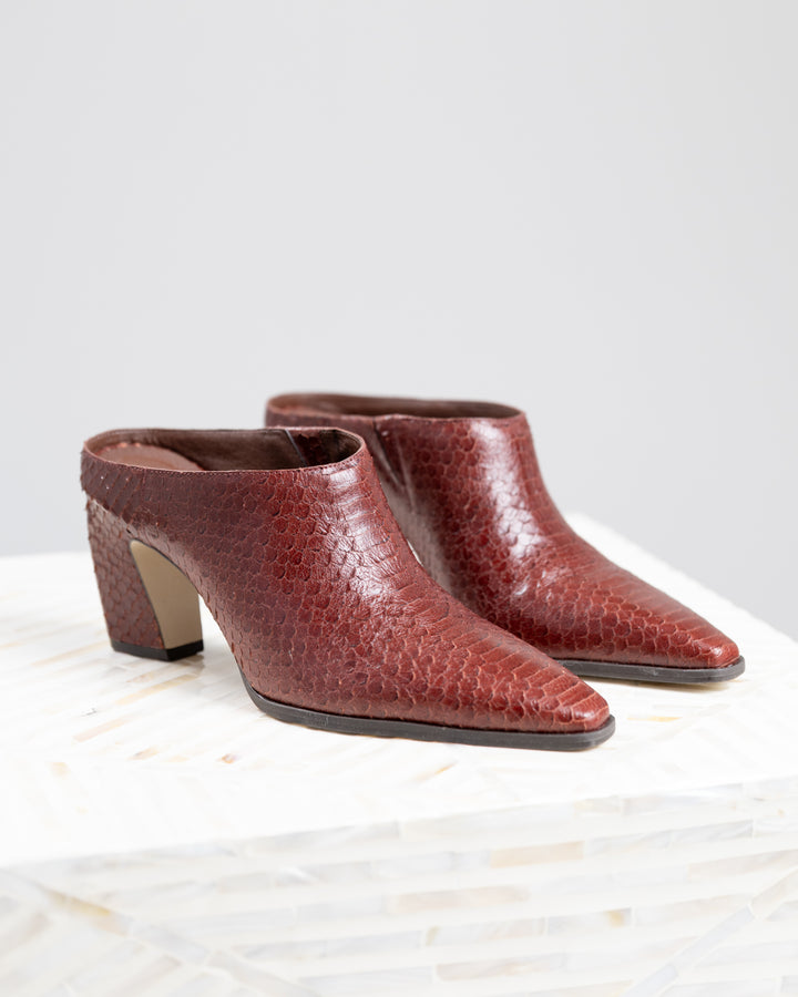 Brick Snake McCarthy Heeled Mule