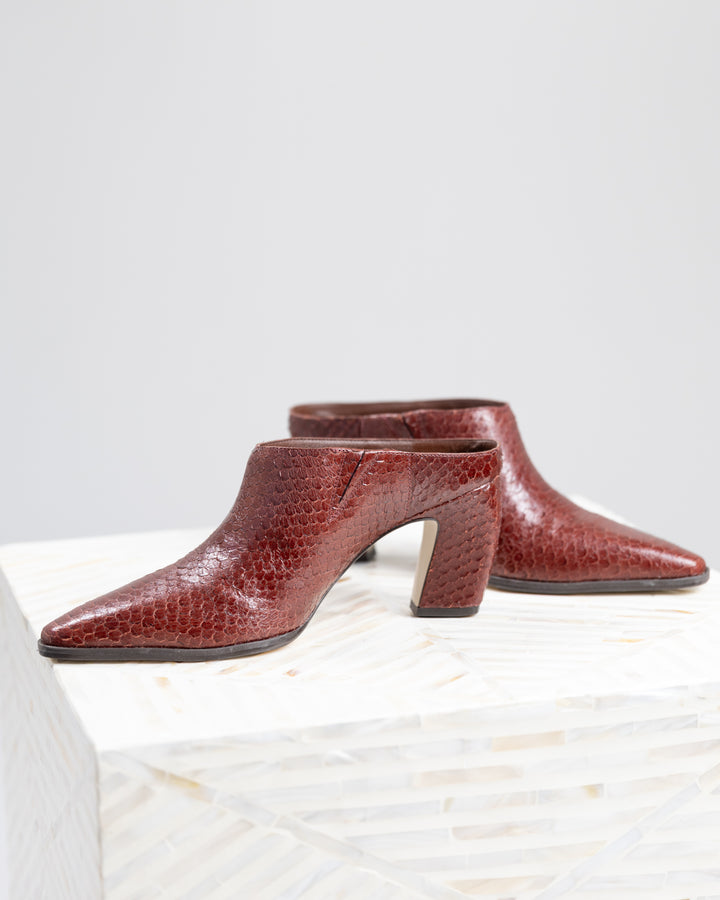 Brick Snake McCarthy Heeled Mule