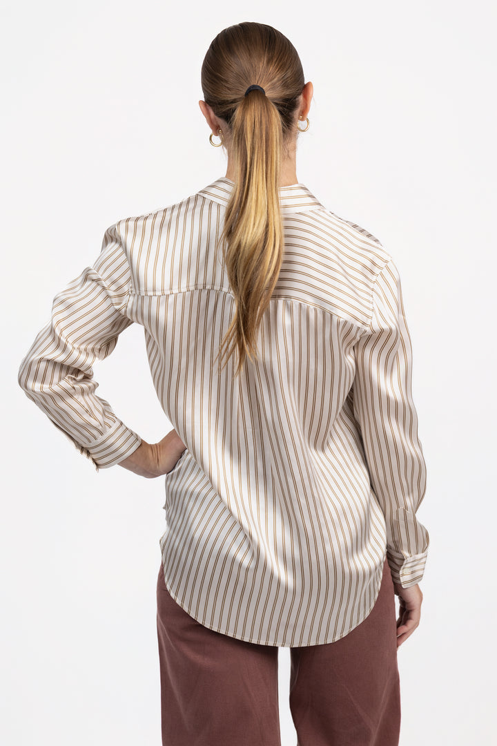 Bronze Stripe Spencer Shirt