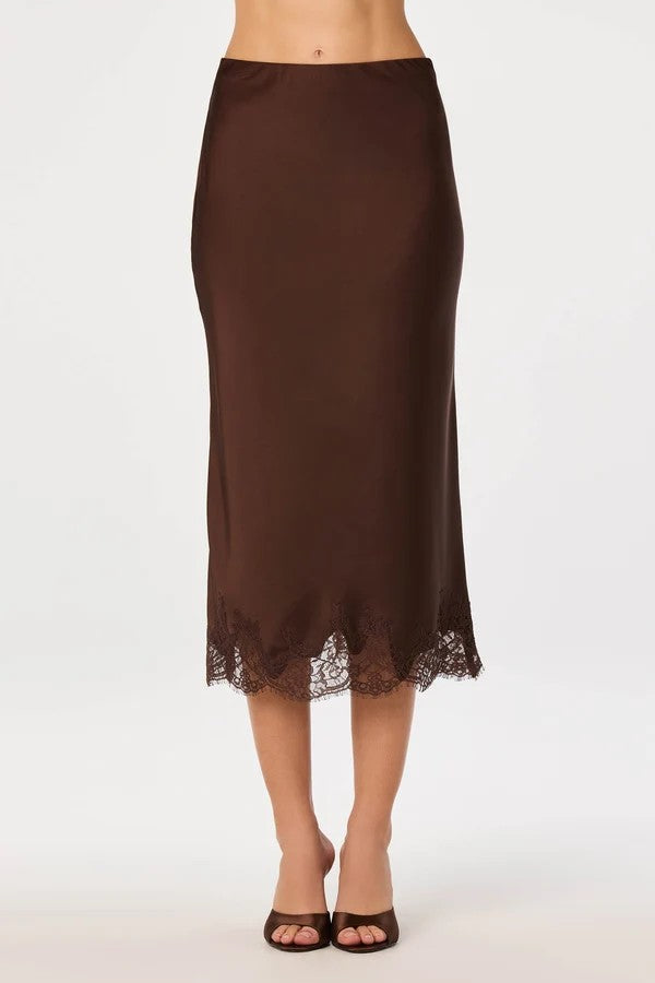 Brown Blossom Skirt
