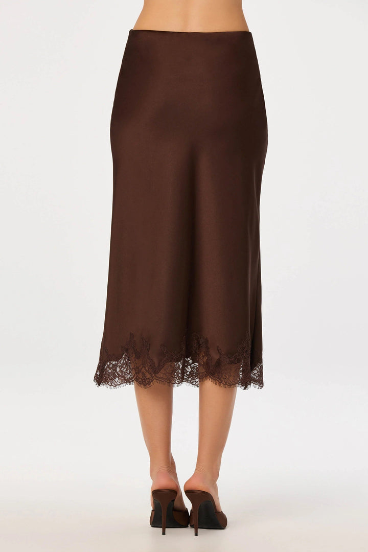 Brown Blossom Skirt