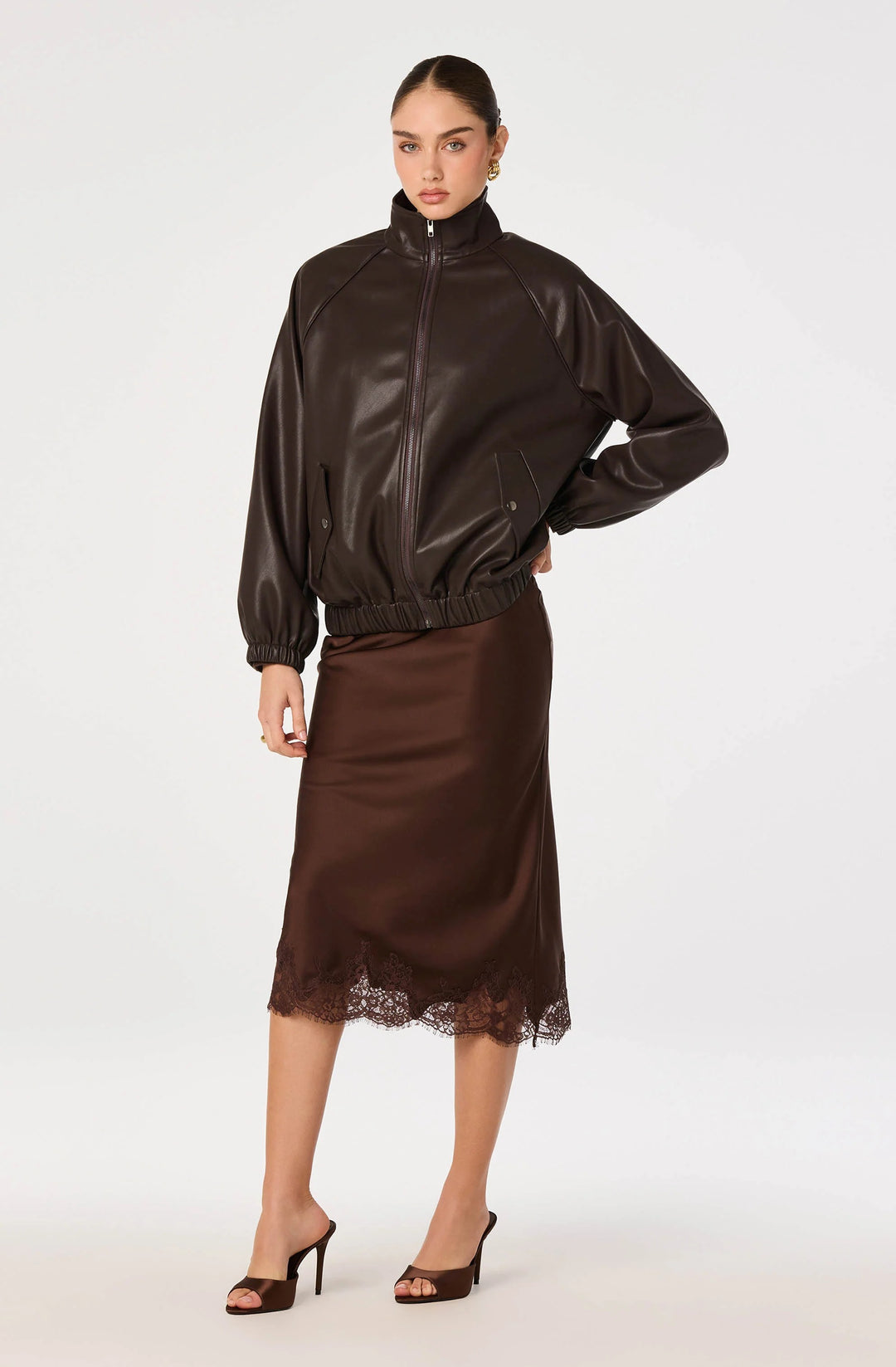 Brown Blossom Skirt