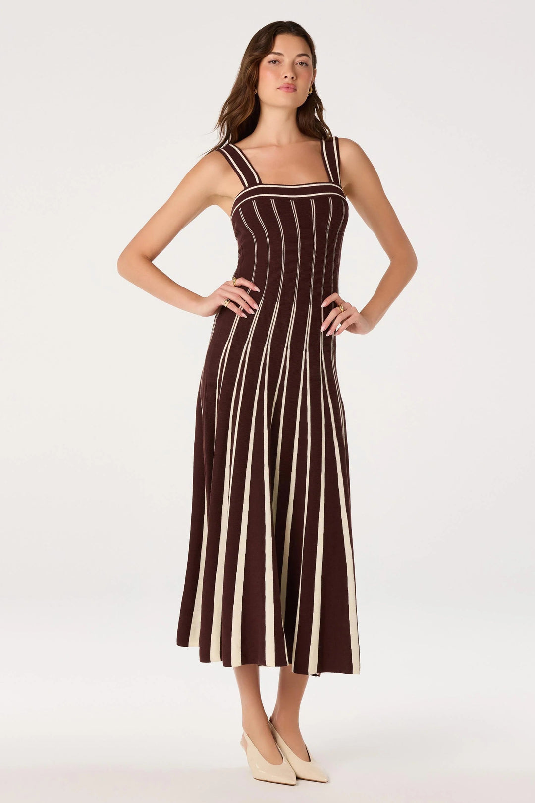 Brown Cream Marlen Dress