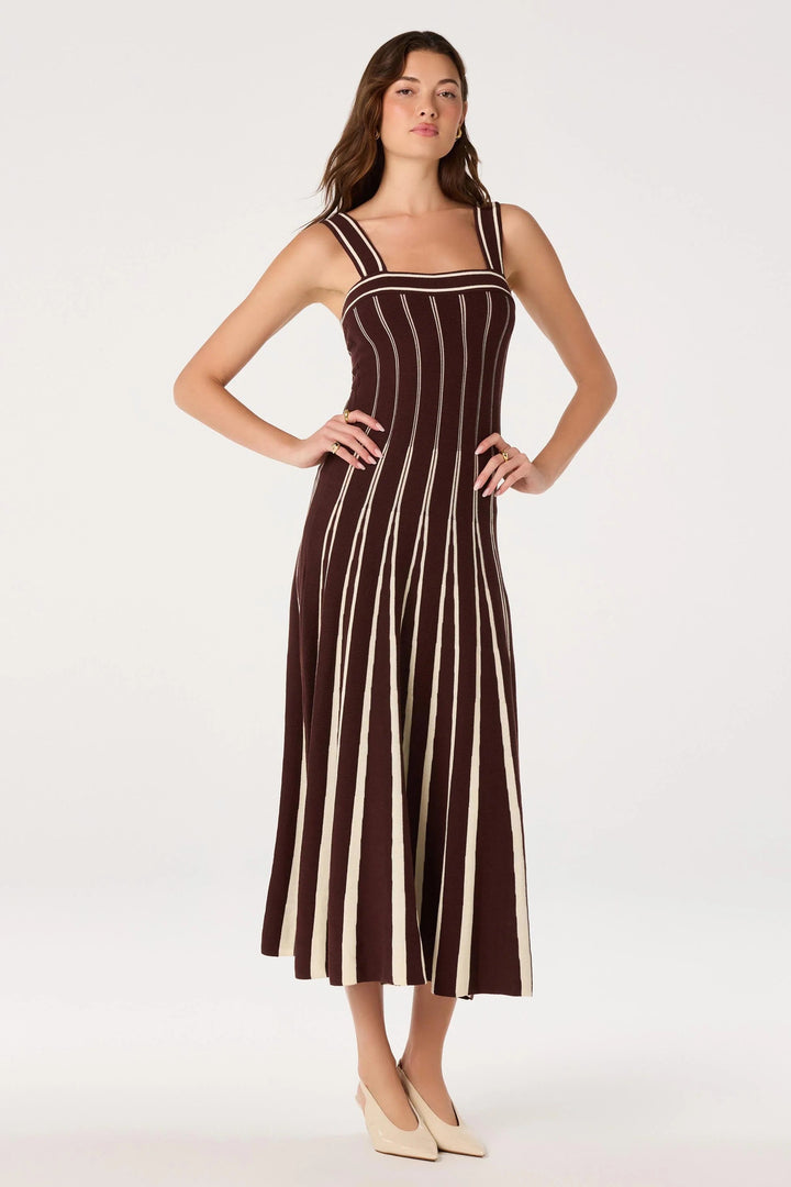 Brown Cream Marlen Dress
