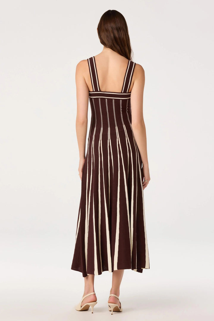 Brown Cream Marlen Dress