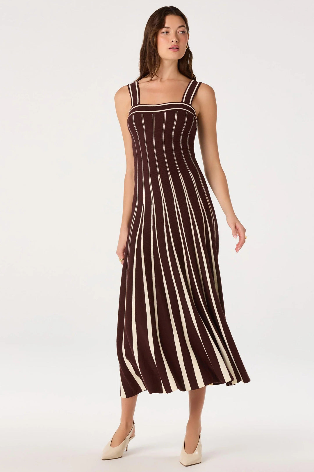 Brown Cream Marlen Dress