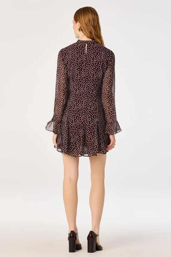 Brown Polka Dot Tasha Dress