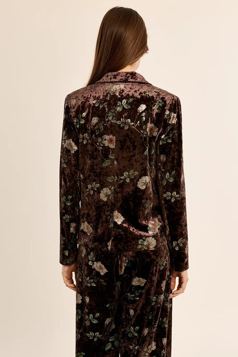 Brown Velvet Blazer