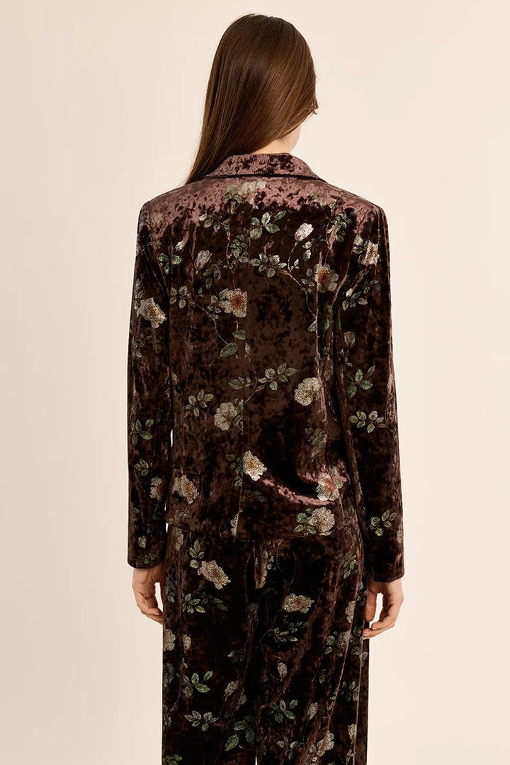 Brown Velvet Blazer
