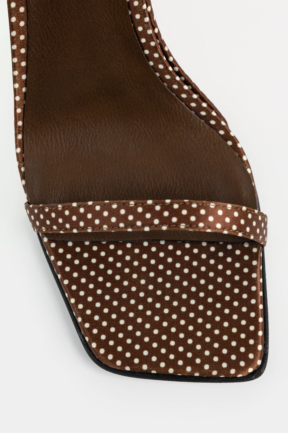 Brown White Dot Fermi Sandal