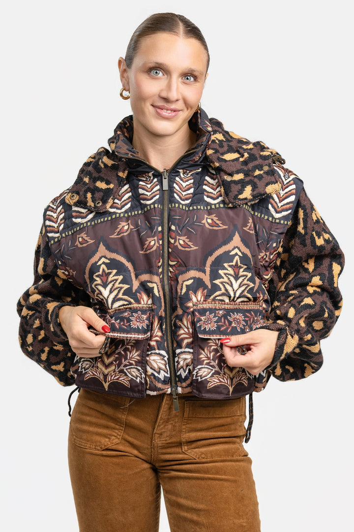 Brown Winter Ainika Puffer Jacket
